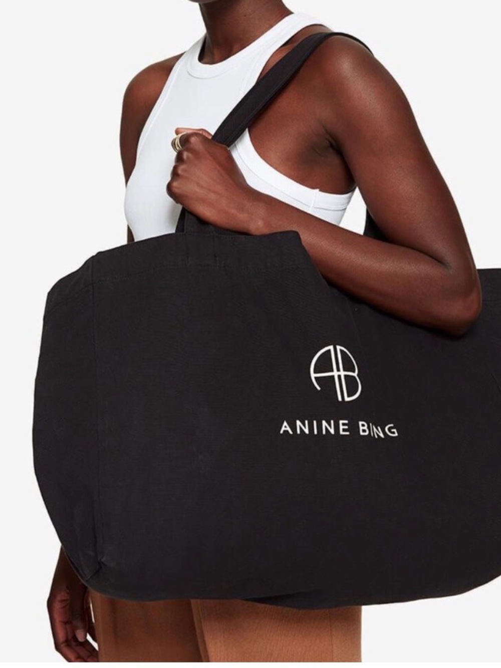 Anine Bing Lucas Bag in Black